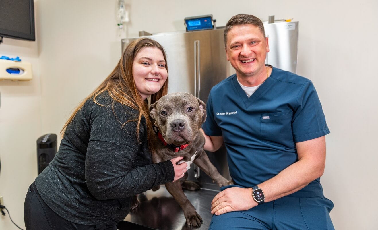 Faith and Adam with Patient